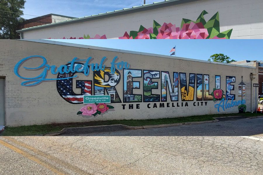 Grateful for Greenville, AL mural